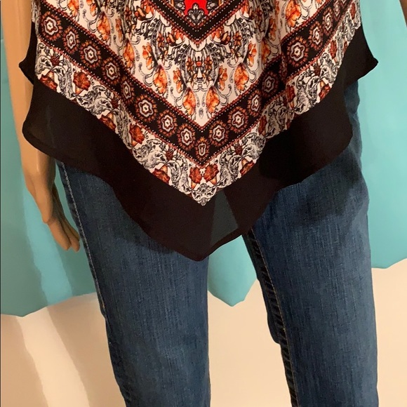 Summer tank top, cute straps back and print - Picture 4 of 5